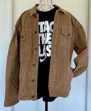 Old Navy Men's Brown Corduroy Trucker Jacket Size XL